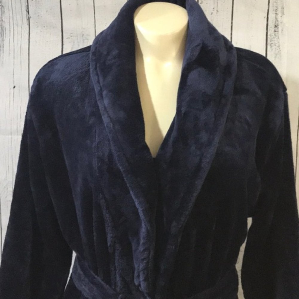 NwoT Sonoma super soft faux fur robe Glitter SLEEP embroidered on back - Picture 3 of 8